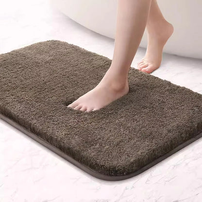 Yancorp Plush Shag Bath Mat 15x23 Tan