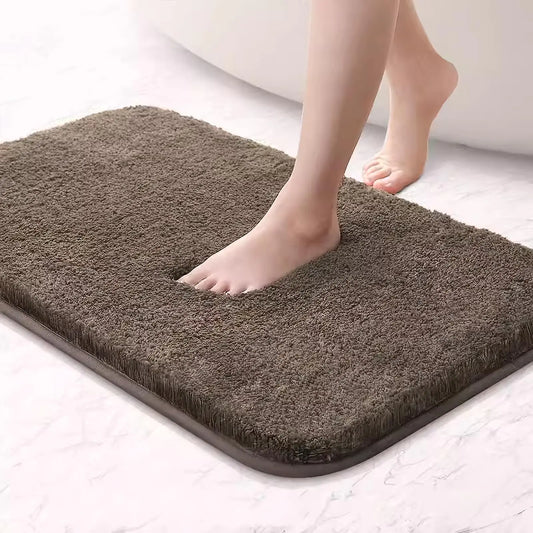 Yancorp Plush Shag Bath Mat 15x23 Tan